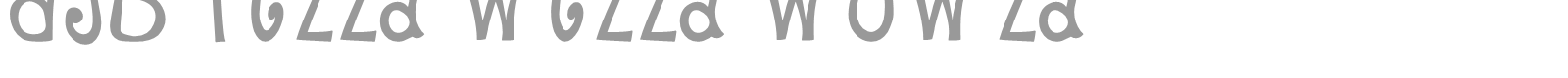 DJB Fizza Wizza Wowza font preview